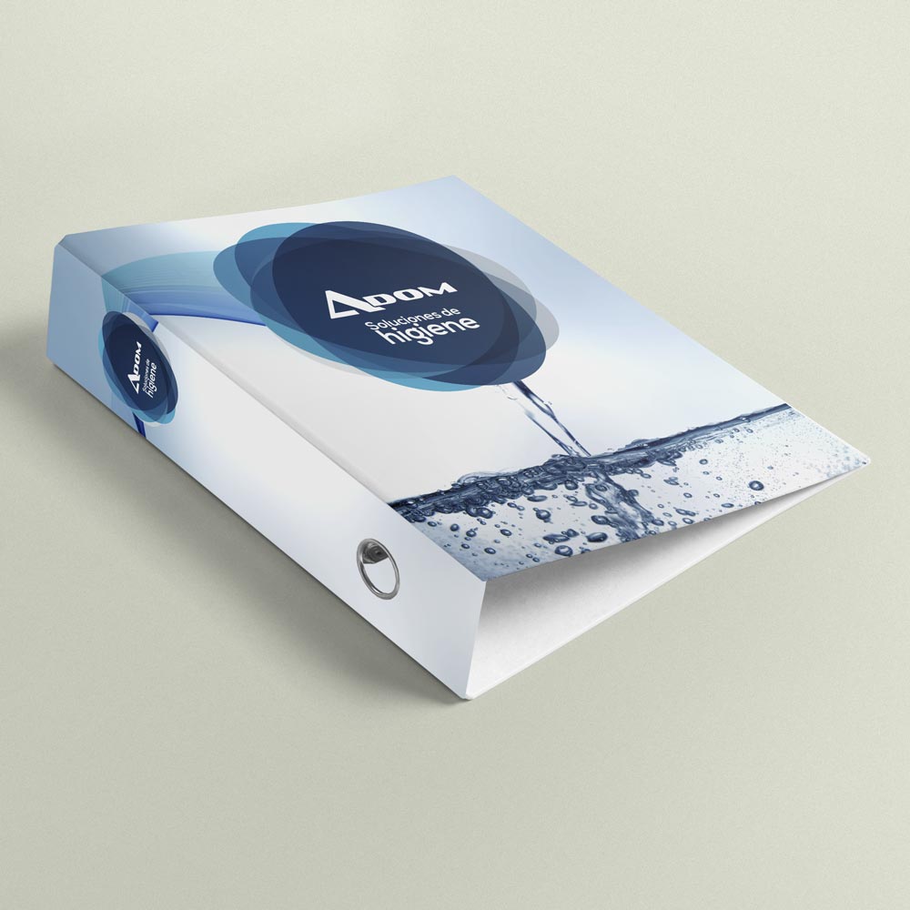 ADOM - Diseño de funda para Archivador Cartapacio, contenedor de fichas con información sanitaria.